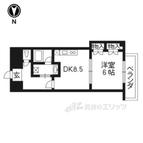 メゾントアン(1LDK/2階)の間取り写真
