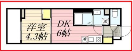 エイチエフ西巣鴨レジデンス(1DK/2階)の間取り写真
