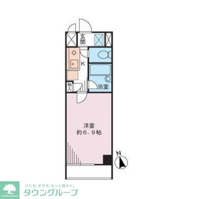 CASITA南長崎(1K/2階)の間取り写真