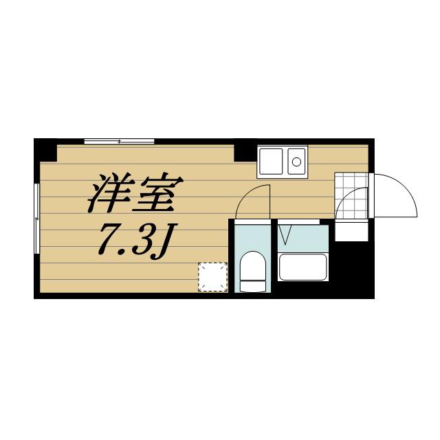 ワークス志津(ワンルーム/3階)の間取り写真