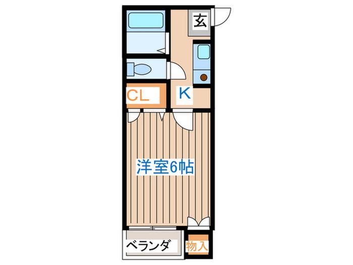 アイコーポ(1K/1階)の間取り写真