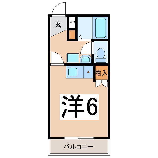 MAISON DE RAISIN(ワンルーム/3階)の間取り写真