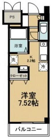 PRIMROSE・M壱番館(ワンルーム/1階)の間取り写真
