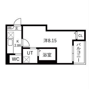 JACK JOSUII(1K/2階)の間取り写真
