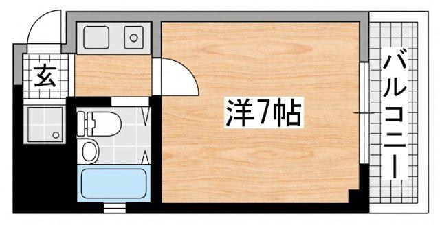 リーグレック元町(1LDK/3階)の間取り写真