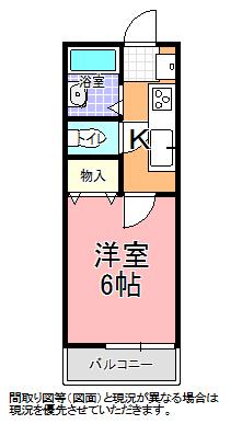 コーポ柴田(1K/2階)の間取り写真