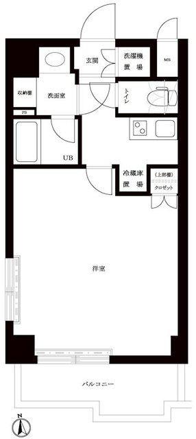 ルーブル南麻布(1K/10階)の間取り写真
