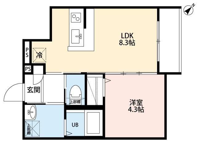ROBOT HOME 八広III(1LDK/3階)の間取り写真