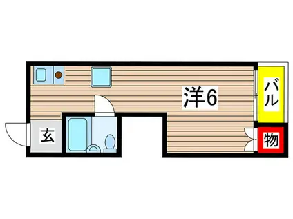 エクセル武庫之荘(ワンルーム/3階)の間取り写真