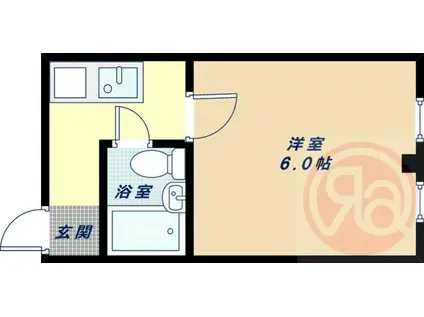 オーナーズマンション播磨町II(1K/1階)の間取り写真