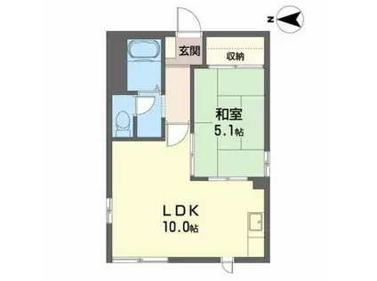 プレ・ステージA(1LDK/1階)の間取り写真