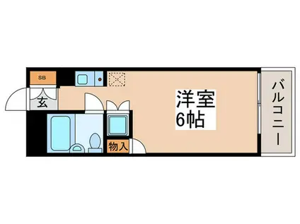 ワコーレお花茶屋(ワンルーム/1階)の間取り写真