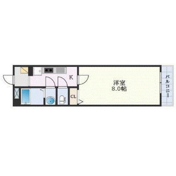 あさひの里(1K/1階)の間取り写真