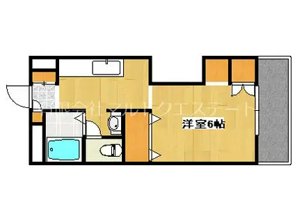 城西ロイヤルハイム(1K/3階)の間取り写真