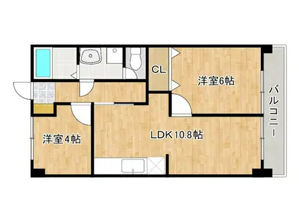 アネックス鳥栖(3DK/3階)の間取り写真