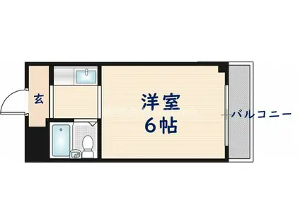 大宝上小阪CTスクエア(ワンルーム/4階)の間取り写真