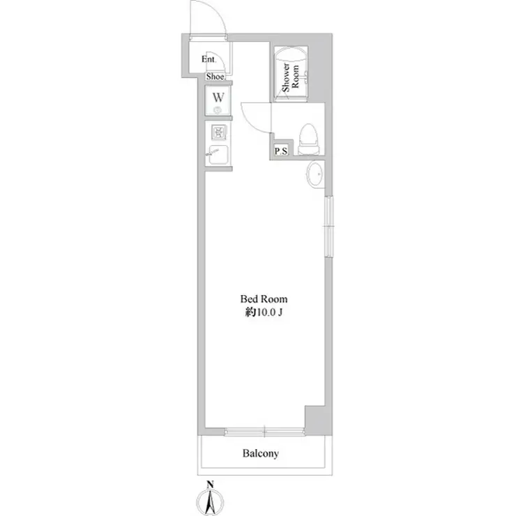 シーサイドビラ鵠沼 3階階 間取り