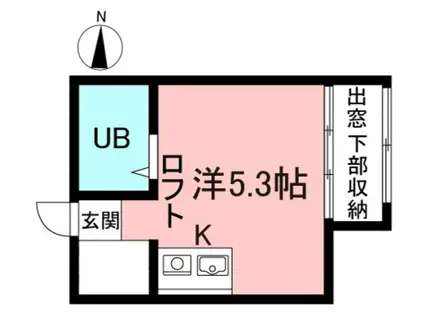 アルディア狛江II(ワンルーム/2階)の間取り写真