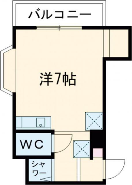 リベラル宮之阪(ワンルーム/3階)の間取り写真