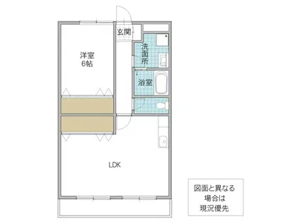 パストラルヒルズ(1LDK/2階)の間取り写真