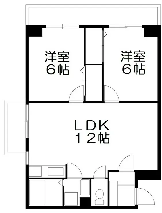 ウサミマンション 6階階 間取り