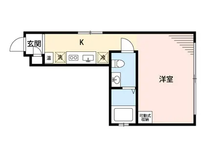 カノレーゼ大山(ワンルーム/4階)の間取り写真