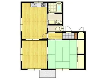 ブライトンハウス(2SDK/1階)の間取り写真