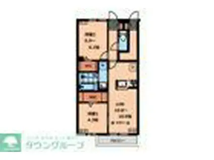 上連雀5丁目(2LDK/1階)の間取り写真