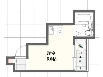 センチュリーアート21(ワンルーム/3階)の間取り写真