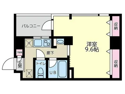 ヴァリエ原町田(1K/3階)の間取り写真