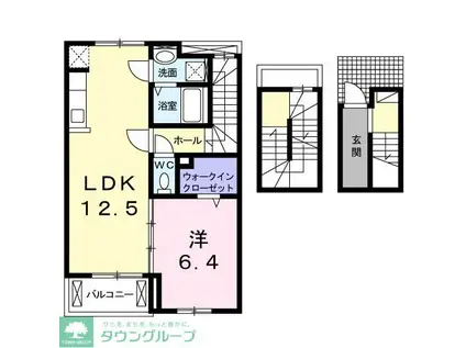 OPERA DEU(1LDK/3階)の間取り写真