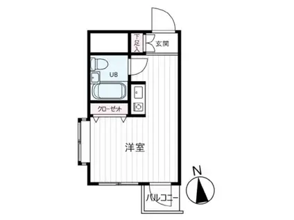 メインステージ西荻窪(ワンルーム/2階)の間取り写真