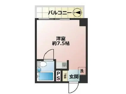 オリエンタル常盤(ワンルーム/3階)の間取り写真