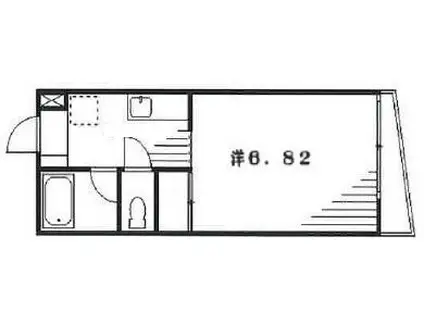 メゾン三池(1K/2階)の間取り写真