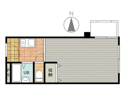 クローバーMオザキA棟(1K/3階)の間取り写真
