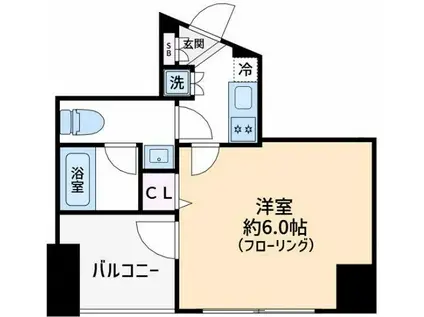 ブライズ駒澤(1K/2階)の間取り写真