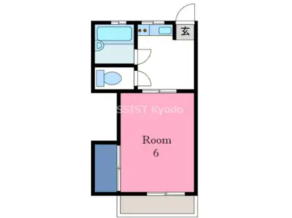 コーポ島田(1K/2階)の間取り写真