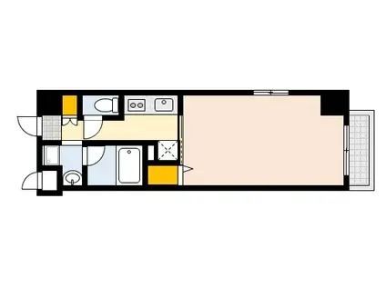 S-RESIDENCE宇品5丁目I(1K/2階)の間取り写真