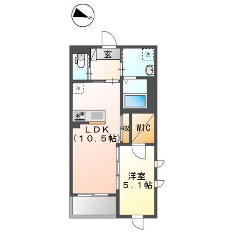 東大泉6丁目マンション工事(1LDK/2階)の間取り写真