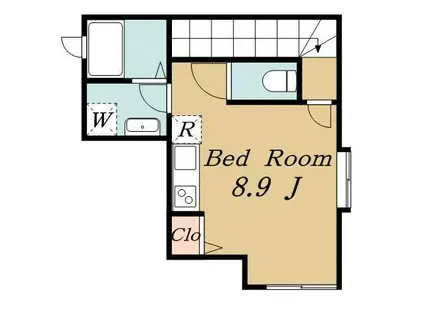 HOLLY COURT(ワンルーム/2階)の間取り写真