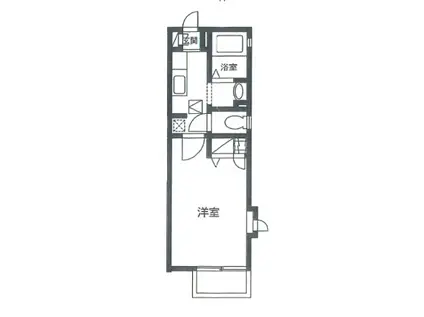 パインクレスト妙典(1K/1階)の間取り写真