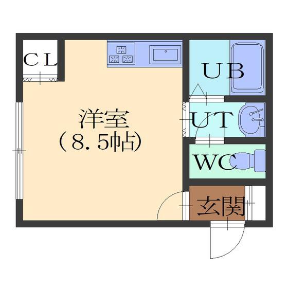 アーバン36(ワンルーム/2階)の間取り写真