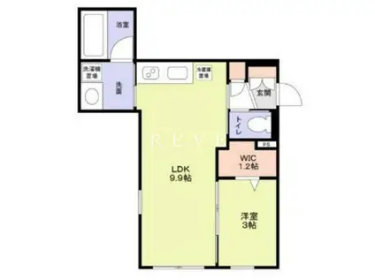 モンレーヴ本駒込(1LDK/1階)の間取り写真