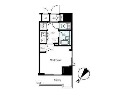 トーシンフェニックス日本橋蛎殻町弐番館(1K/5階)の間取り写真