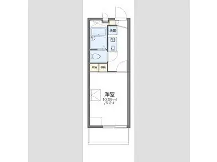 レオパレスさくら イースト(1K/2階)の間取り写真