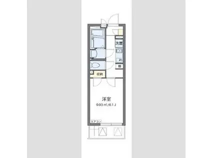 クレイノルミエール魚崎(1K/2階)の間取り写真