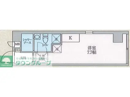 TOYO-ICHI APARTMENT(ワンルーム/8階)の間取り写真
