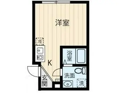 フィオーレ西日暮里A棟(ワンルーム/3階)の間取り写真