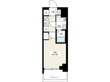 AZEST青砥II(1K/15階)の間取り写真