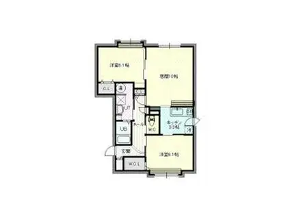 PEREMEREK(2LDK/4階)の間取り写真